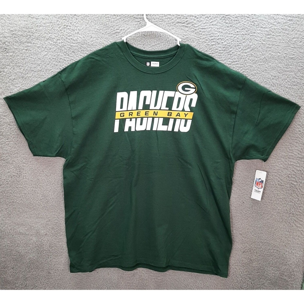 Green Bay Packers‎ Shirt Adult 2XL XXL Green NFL Football NFC North Wisconsin